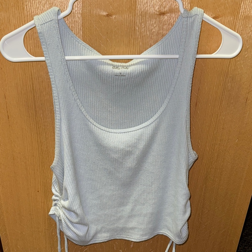 Gilly Hicks Light Blue Ribbed Tank Top